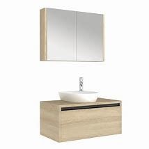 KALE VISTA BANYO DOLABI 100 cm K.Meşe ( Çanak )