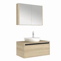 KALE VISTA BANYO DOLABI 100 cm K.Meşe ( Çanak )