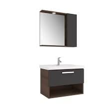 KALE TREVİ BANYO DOLABI 80cm SET Ant./Cvz.