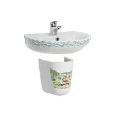 TURKUAZ YUMURCAK LAV.+YARIM AY. 35x45 cm