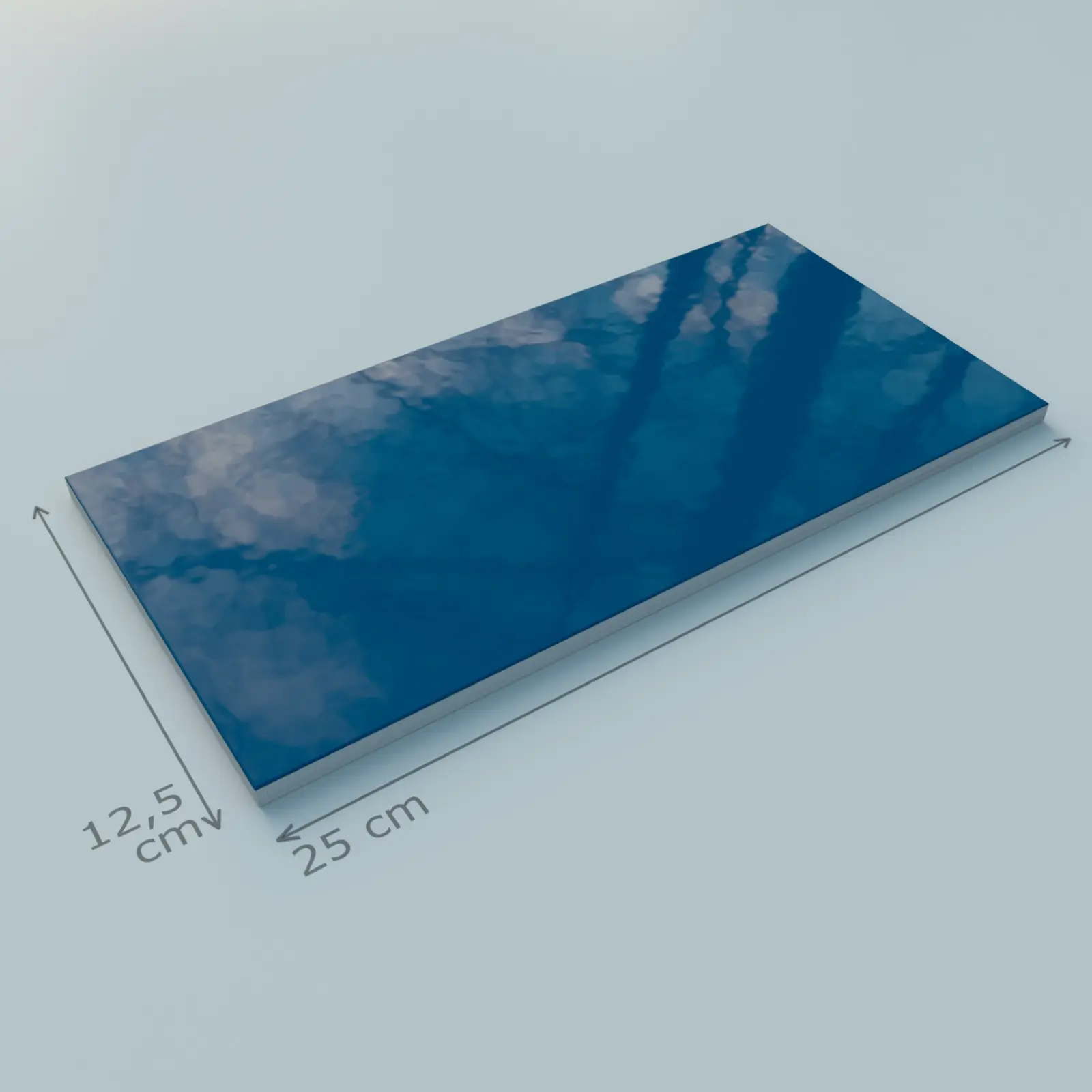 S.POOL GLOSSY Navy BLUE 1. 12,5x25